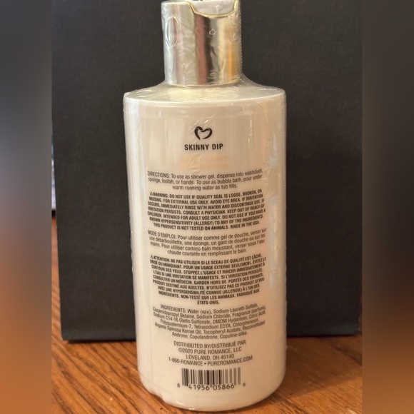 Pure Romance Honey & Gold Shower Gel - New Sealed Package - Picture 2 of 2